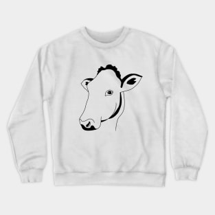 Cow portrait Crewneck Sweatshirt